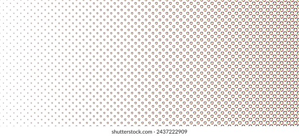 Blended  colorful flower on white for pattern and background, halftone effect.
