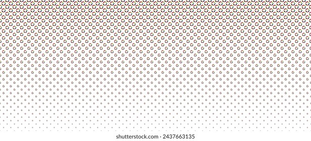 Blended  colorful flower on white for pattern and background, halftone effect.