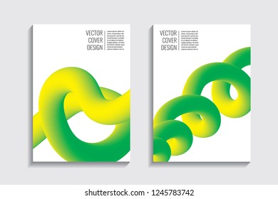 Blended covers, gradient wavy line shapes. Futuristic minimal design. Multi-colored bionic background. Modern visual effect. Repeating lines. For poster, layout, placard, grunge paper, card, book.