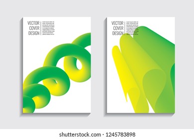 Blended covers, gradient wavy line shapes. Futuristic minimal design. Multi-colored bionic background. Modern visual effect. Repeating lines. For poster, layout, placard, grunge paper, card, book.