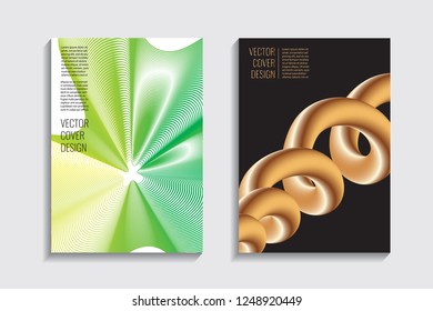 Blended covers, gradient wavy line shapes. Futuristic minimal design. Multi-colored bionic background. Modern visual effect. Repeating lines. For poster, layout, placard, grunge paper, card, book.