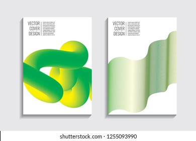 Blended covers, gradient wavy line shapes. Futuristic minimal design. Multi-colored bionic background. Modern visual effect. Repeating lines. For poster, layout, placard, grunge paper, card, book
