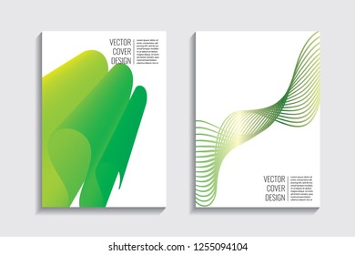 Blended covers, gradient wavy line shapes. Futuristic minimal design. Multi-colored bionic background. Modern visual effect. Repeating lines. For poster, layout, placard, grunge paper, card, book