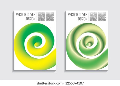 Blended covers, gradient wavy line shapes. Futuristic minimal design. Multi-colored bionic background. Modern visual effect. Repeating lines. For poster, layout, placard, grunge paper, card, book