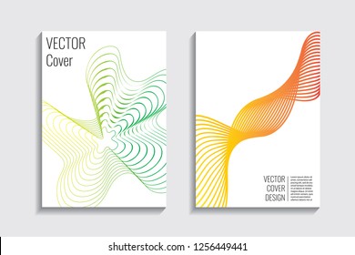 Tapas mezcladas, formas de línea ondulada degradadas. Diseño minimalista futurista. Fondo biónico cálido. Efecto visual moderno. Líneas repetidas. Para afiche, diseño, pancarta, papel grueso, tarjeta, libro