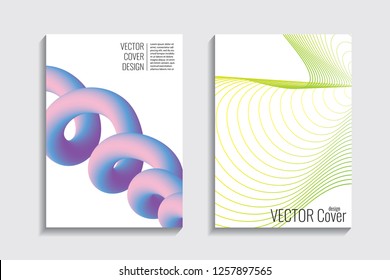 Blended covers, gradient wavy line shapes. Futuristic minimal design. Abstract cyber background. Modern visual effect. Repeating lines. For poster, layout, placard, grunge paper, card, book