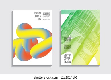 Blended covers, gradient wavy line shapes. Futuristic minimal design. Abstract cyber background. Modern visual effect. Repeating lines. For poster, layout, placard, grunge paper, card, book