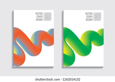 Blended covers, gradient wavy line shapes. Futuristic minimal design. Abstract cyber background. Modern visual effect. Repeating lines. For poster, layout, placard, grunge paper, card, book