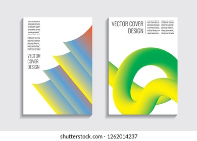 Blended covers, gradient wavy line shapes. Futuristic minimal design. Abstract cyber background. Modern visual effect. Repeating lines. For poster, layout, placard, grunge paper, card, book