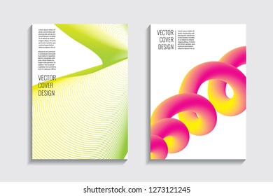 Blended covers, gradient wavy line shapes. Futuristic minimal design. Abstract cyber background. Modern visual effect. Repeating lines. For poster, layout, placard, grunge paper, card, book