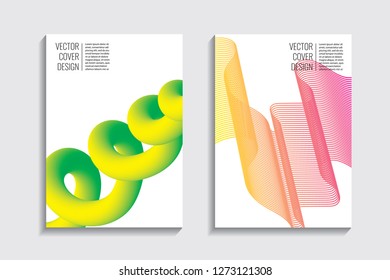 Blended covers, gradient wavy line shapes. Futuristic minimal design. Abstract cyber background. Modern visual effect. Repeating lines. For poster, layout, placard, grunge paper, card, book