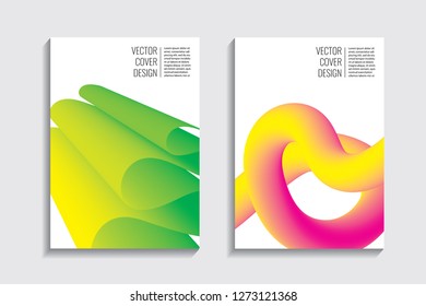 Blended covers, gradient wavy line shapes. Futuristic minimal design. Abstract cyber background. Modern visual effect. Repeating lines. For poster, layout, placard, grunge paper, card, book