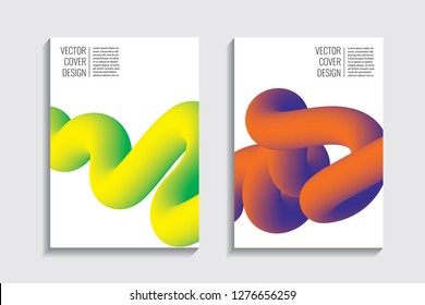 Blended covers, gradient wavy line shapes. Futuristic minimal design. Abstract cyber background. Modern visual effect. Repeating lines. For poster, layout, placard, grunge paper, card, book