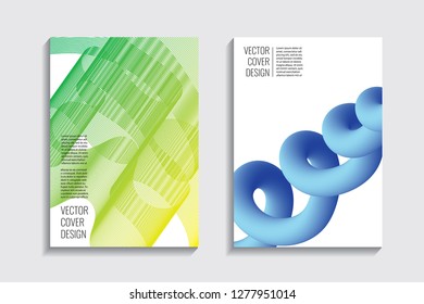 Blended covers, gradient wavy line shapes. Futuristic minimal design. Warm-colored bionic background. Modern visual effect. Repeating lines. For poster, layout, placard, grunge paper, card, book