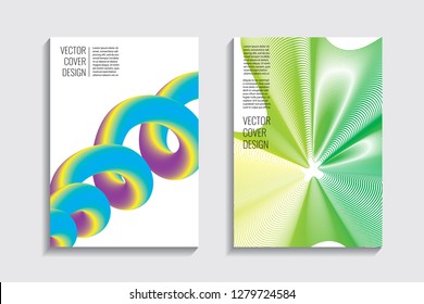 Blended covers, gradient wavy line shapes. Futuristic minimal design. Warm-colored bionic background. Modern visual effect. Repeating lines. For poster, layout, placard, grunge paper, card, book