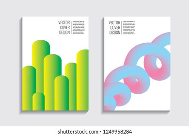 Blended covers, holo gradient wavy line shapes. Futuristic minimal design. Multi-colored bionic background. Modern visual effect. Repeating lines. For poster, layout, placard, grunge paper, card, book