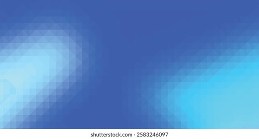 Blended Geometry in Cool Tones: Shades of Serenity in Motion