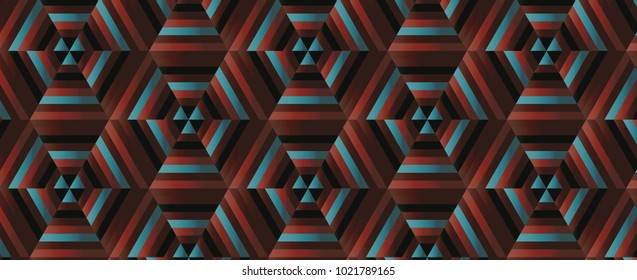 Blended Hexagonal Print. Background of honeycomb 