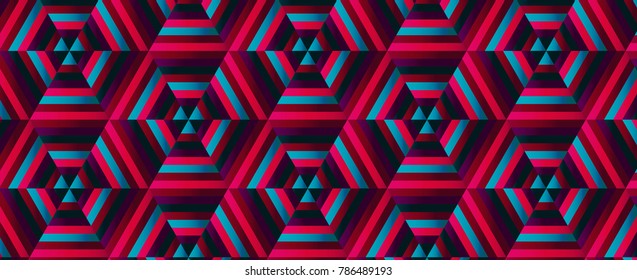 Blended Hexagonal Print. Background of honeycomb 