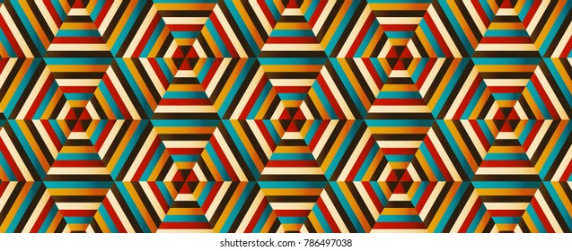 Blended Hexagonal Print . Background of honeycomb