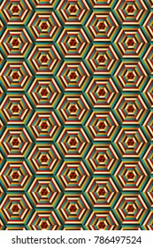 Blended Hexagonal Print.Background of honeycomb 