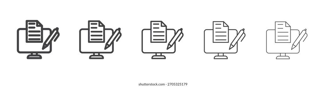 Diseño de icono de aprendizaje combinado, logotipo, App, interfaz de usuario. Ilustración vectorial, EPS