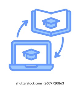 Blended Learning Icon Element for Design