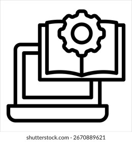 Elemento De Ícone De Aprendizado Combinado Para Design