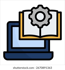 Blended Learning Icon Element For Design