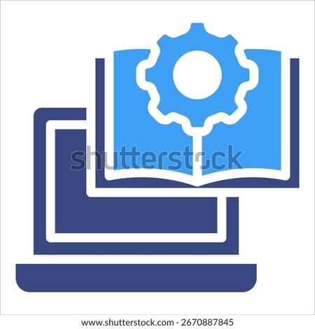Blended Learning Icon Element For Design