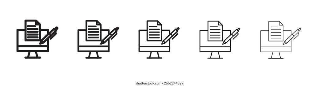 Silueta aislada del icono del aprendizaje mezclado en el fondo blanco. Ilustración vectorial.
