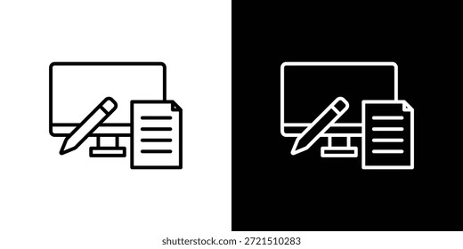 Elemento de logotipo do ícone de aprendizado misto. Ilustração vetorial. EPS10