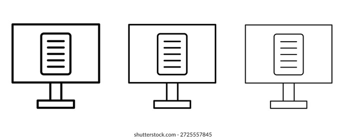 Símbolo de línea delgada del icono del aprendizaje mezclado en el fondo blanco, Ilustración vectorial editable del movimiento