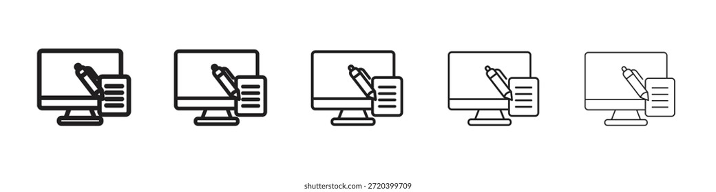 Vector de elemento de diseño de Vector de icono de aprendizaje combinado eps 10