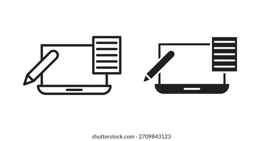 Ilustração de vetor de ícone de aprendizagem misto. Design plano. Símbolos de vetor de design gráfico.
