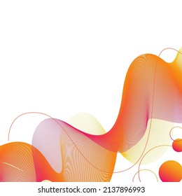 blended line abstraction with collorful gradient