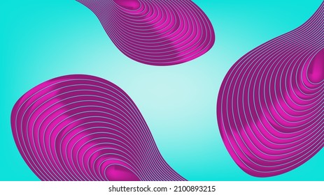 Blended lines and purple gradient mesh curves with blue and with gradient mesh background nice for wallpaper banner or card