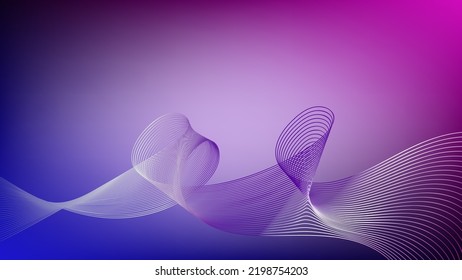 Blended lines wirh purple and blue gradient mesh background nice for background