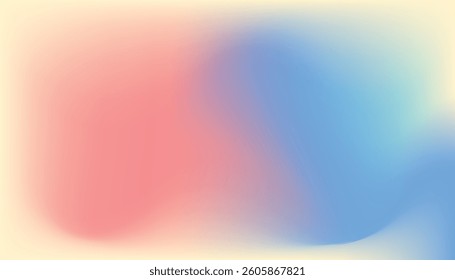 Blended pastel hues in soft pink and blue gradient flow