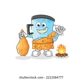 the blender ancient cartoon. cartoon mascot vector