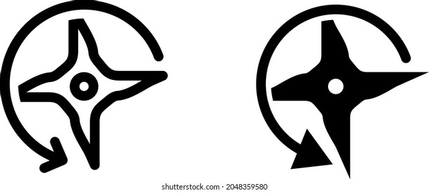 Blender blades icon, vector illustration