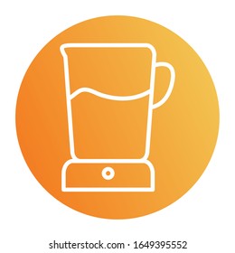 diseño ícono de estilo blender, cocina de cocinero, restaurante de comida casera menú cena comida comida comida y comida temática Vector ilustración