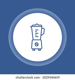 Blender color line icon. Kitchenware. Household equipment. Sign for web page, mobile app, banner. 
