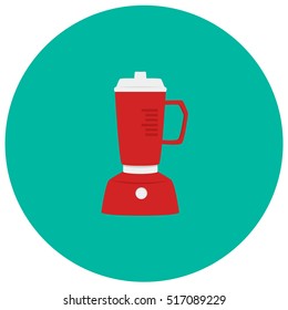 Blender cute icon in trendy flat style isolated on color background. Kitchenware symbol for your design, logo, UI. Vector illustration, EPS10.