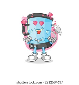 the blender fallin love vector. cartoon character
