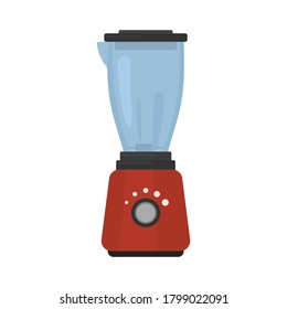 Blender flat illustration. Front view of blender. Vector. 