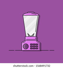 blender flat illustration. Vector bright concept for design and web.