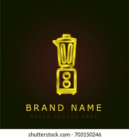Blender golden metallic logo