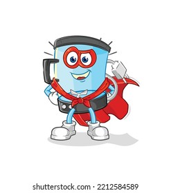 the blender heroes vector. cartoon character