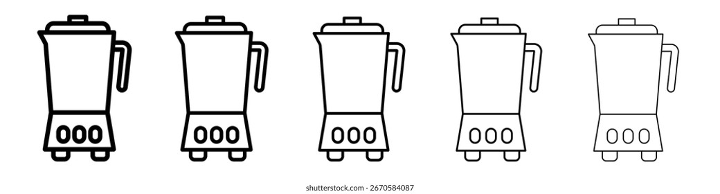Diseño del icono de la licuadora, logotipo, App, interfaz de usuario. Ilustración vectorial, EPS